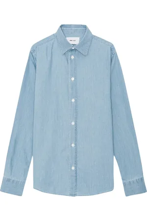 NN.07 Heren, Overhemden, Blauw, Maat: L Denim