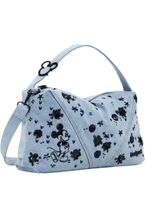 Desigual Dames, Tassen, Blauw, Maat: ONE Size Katoen