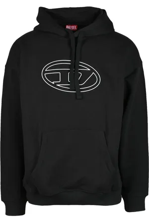 Diesel Heren, Sweatshirts & Hoodies, Zwart, Maat: L Katoen