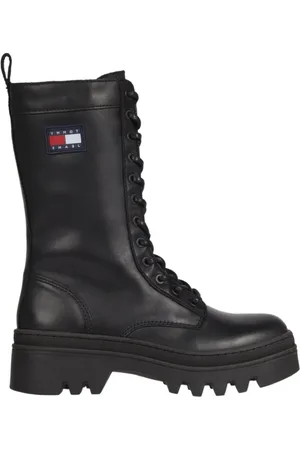 Tommy Hilfiger Dames, Schoenen, Zwart, Maat: 38 EU Leer