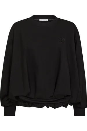 Co`Couture Dames, Sweatshirts & Hoodies, Zwart, Maat: S Viscose