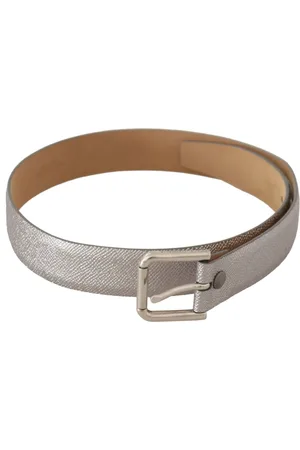 Dolce & Gabbana Dames, Accessoires, Grijs, Maat: 65 CM Leer