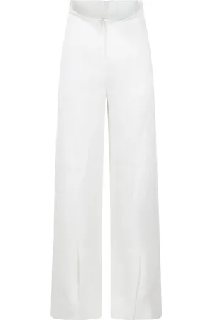 Alberta Ferretti Dames, Broeken, Wit, Maat: 2XS Viscose