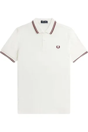 Fred Perry Heren, Tops, Wit, Maat: L Katoen