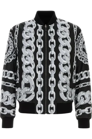 VERSACE Heren, Jassen, Zwart, Maat: M Nylon