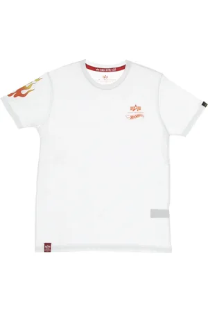 Alpha Industries Heren, Tops, Wit, Maat: M Lame