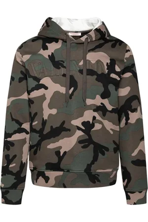 VALENTINO Heren, Sweatshirts & Hoodies, Groen, Maat: XL Katoen