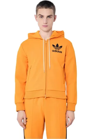 adidas Heren, Sweatshirts & Hoodies, Oranje, Maat: 2XS Poliester