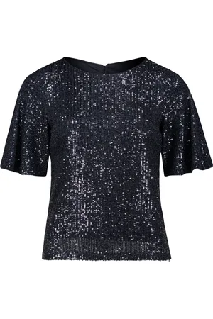 Vera Mont Dames, Blouses & Shirts, Blauw, Maat: 2XL