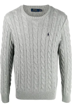 Ralph Lauren Heren, Truien, Grijs, Maat: 2XL Katoen