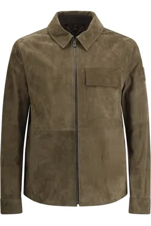 Belstaff Heren, Jassen, Bruin, Maat: M Suède