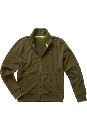 Blauer Heren, Sweatshirts & Hoodies, Groen, Maat: 2XL Katoen