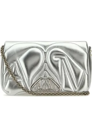 Alexander McQueen Dames, Tassen, Grijs, Maat: ONE Size Leer