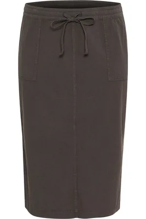 Kaffe Dames, Rokken, Bruin, Maat: 2XL Katoen