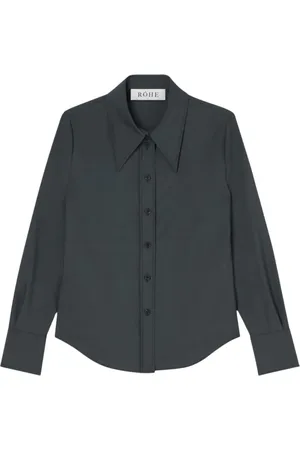 Rohe Dames, Blouses & Shirts, Groen, Maat: 2XS Wol