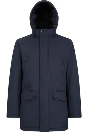 Geox Heren, Jassen, Blauw, Maat: 2XL Katoen
