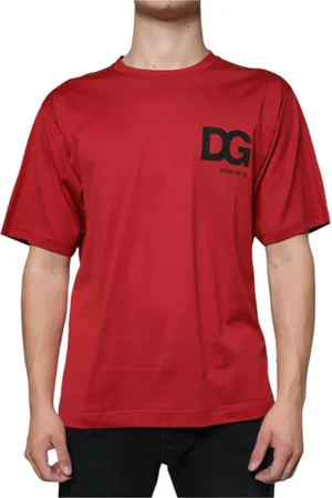 Dolce & Gabbana Heren, Tops, Rood, Maat: S Katoen