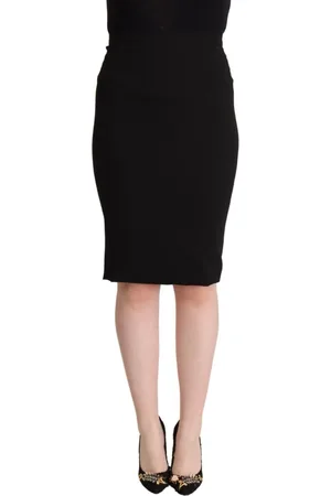 Dolce & Gabbana Dames, Rokken, Zwart, Maat: XS Leer