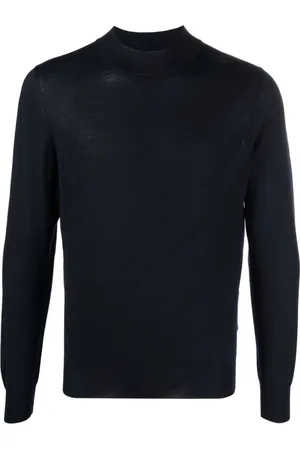 BARBA Heren, Truien, Blauw, Maat: 4XL Wol