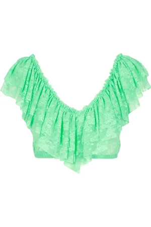 ANIYE BY Dames, Blouses & Shirts, Groen, Maat: S
