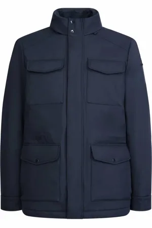 Geox Heren, Jassen, Blauw, Maat: 2XL Poliester