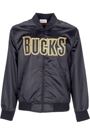 Mitchell & Ness Heren, Jassen, Zwart, Maat: L Satijn