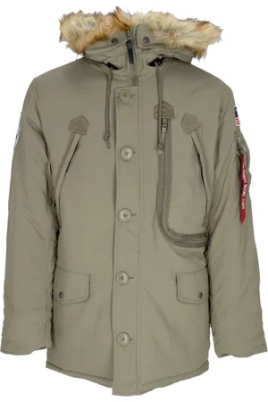 Alpha Industries Heren, Jassen, Groen, Maat: XL Nylon