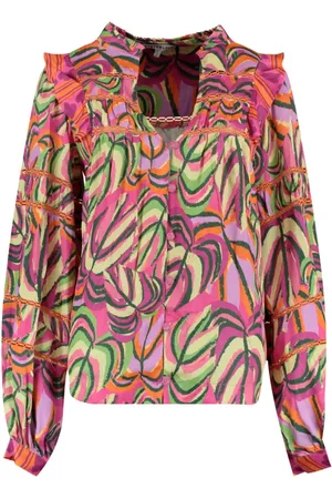 Harper & Yve Dames, Blouses & Shirts, Veelkleurig, Maat: S Viscose