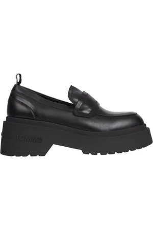 Tommy Hilfiger Dames, Schoenen, Zwart, Maat: 41 EU Leer