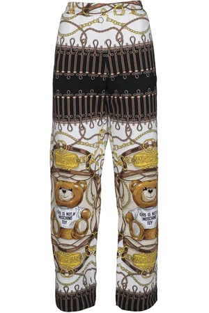 Moschino Dames, Broeken, Veelkleurig, Maat: S Katoen
