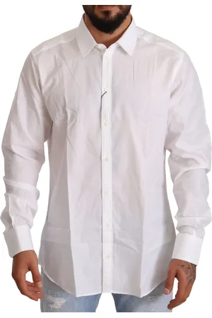 Dolce & Gabbana Heren, Overhemden, Wit, Maat: 4XL Katoen