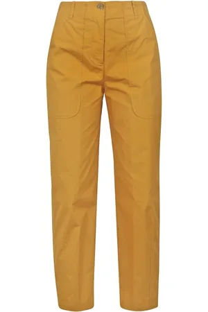 Alessia Santi Dames, Broeken, Geel, Maat: XS