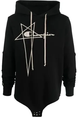 Rick Owens Heren, Sweatshirts & Hoodies, Zwart, Maat: XL Katoen