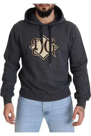 Dolce & Gabbana Heren, Sweatshirts & Hoodies, Grijs, Maat: L Katoen