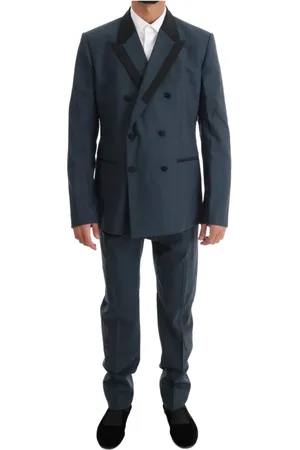 Dolce & Gabbana Heren, Pakken, Blauw, Maat: M Wol