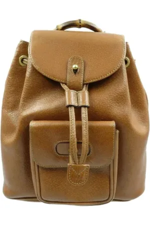 Gucci Dames, Pre-owned, Bruin, Maat: ONE Size Leer