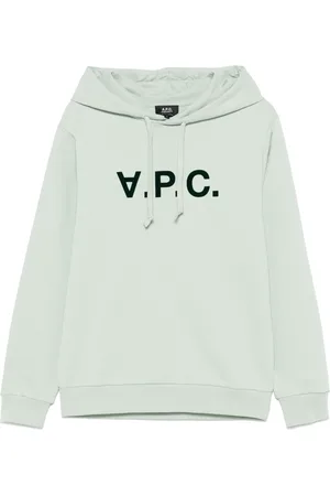 A.P.C. Heren, Sweatshirts & Hoodies, Groen, Maat: XL Katoen