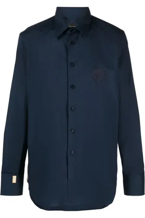 BILLIONAIRE Heren, Overhemden, Blauw, Maat: 2XL Katoen