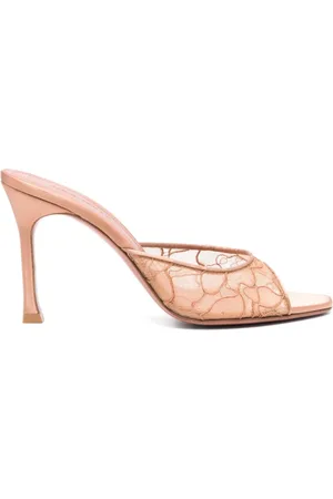 Amina Muaddi Dames, Schoenen, , Maat: 41 EU Satijn