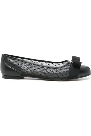 Salvatore Ferragamo Dames, Schoenen, Zwart, Maat: 35 EU Leer