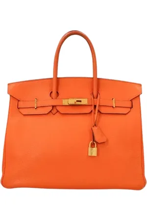 Hermès Dames, Pre-owned, Oranje, Maat: ONE Size Leer