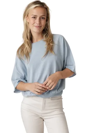 Drykorn Dames, Blouses & Shirts, Blauw, Maat: L Katoen