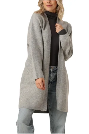 Knit-ted Dames, Truien, Grijs, Maat: XS