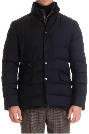 MOORER Heren, Jassen, Blauw, Maat: 5XL Zijde