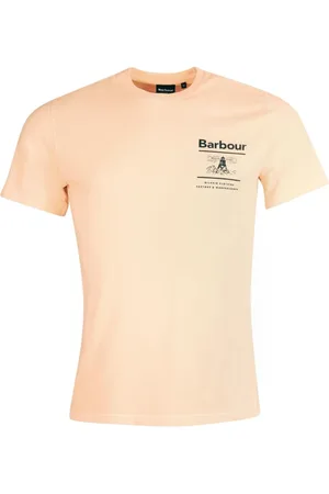 Barbour Heren, Tops, Oranje, Maat: M Katoen