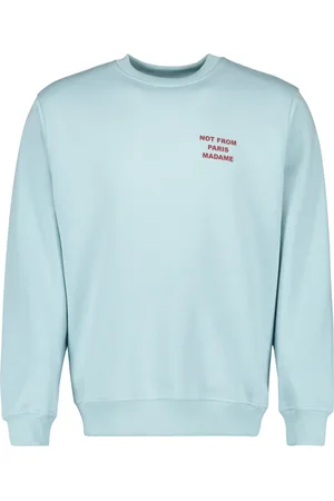 Drôle de Monsieur Heren, Sweatshirts & Hoodies, Blauw, Maat: M Katoen