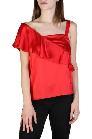 Armani Exchange Dames, Tops, Rood, Maat: M Zijde