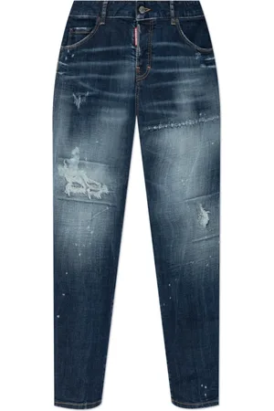 Dsquared2 Dames, Jeans, Blauw, Maat: 4XS Katoen