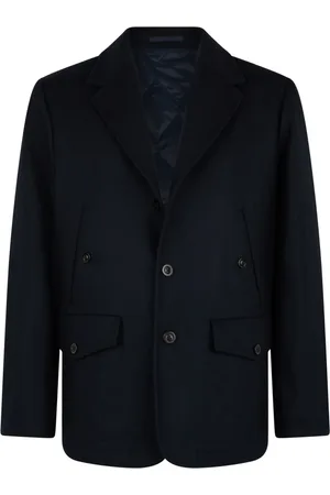 Boglioli Heren, Jassen, Blauw, Maat: 2XL Wol