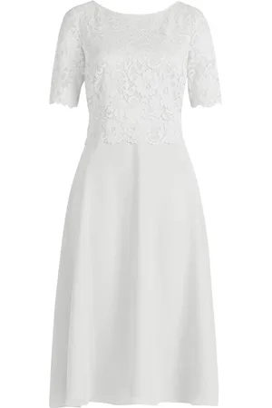 Vera Mont Dames, Jurken, Wit, Maat: 2XL Chiffon